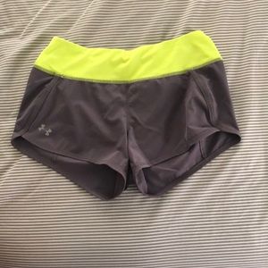 Gray under Armor workout shorts